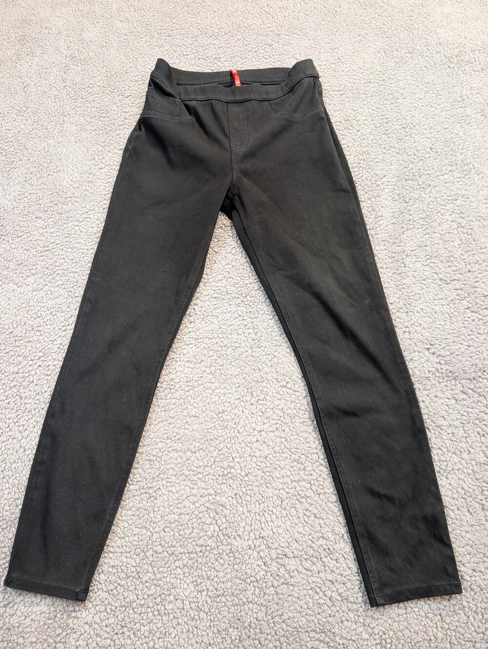 Spanx Pants Women's Size M Black Tummy Control Stretch Pants (0814)
